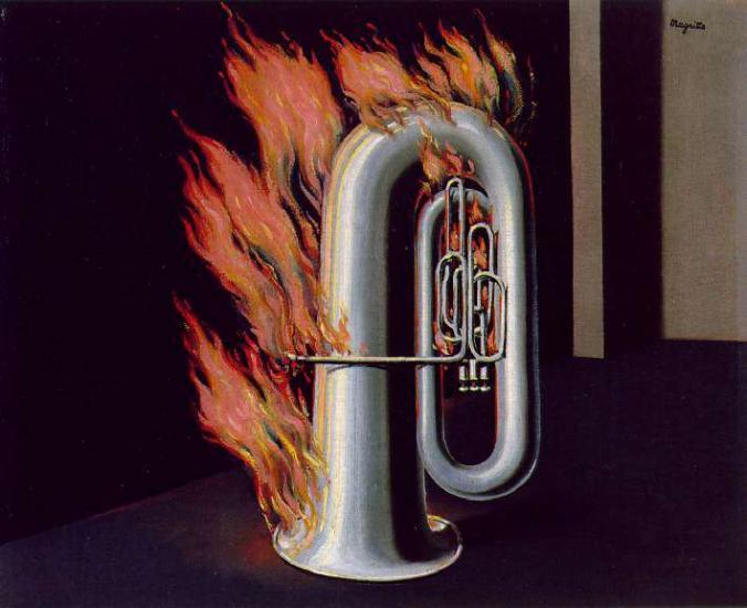 RENE MAGRITTE-discovery of fire